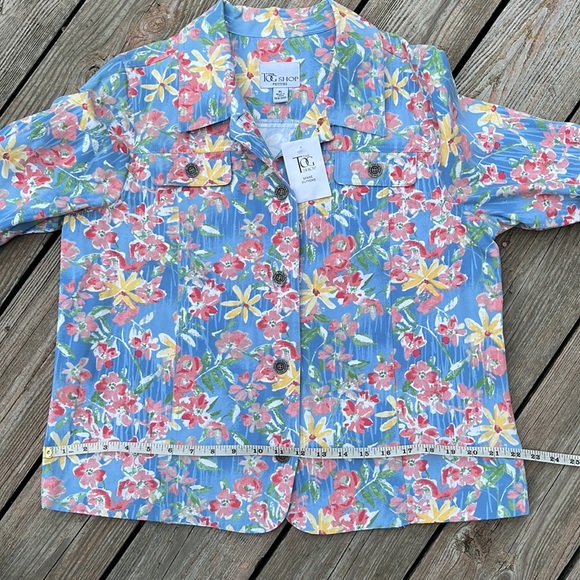 NWT floral cotton-blend jacket PL - Picture 8 of 10